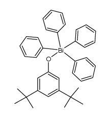 (3,5-di-t-butylphenoxy)tetraphenylbismuth Structure