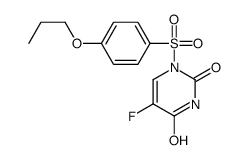 5-fluoro-1-(4-propoxyphenyl)sulfonylpyrimidine-2,4-dione结构式