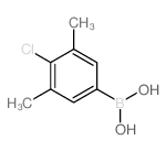 (4-Chloro-3,5-dimethylphenyl)boronic acid structure
