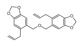 5-prop-2-enyl-6-[(6-prop-2-enyl-1,3-benzodioxol-5-yl)methoxymethyl]-1,3-benzodioxole结构式