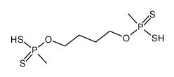 O,O'-tetramethylene bis(hydrogen methylphosphonodithioate) Structure