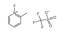 N-Fluoro-2-methylpyridinium triflate Structure