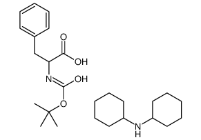 N-cyclohexylcyclohexanamine,2-[(2-methylpropan-2-yl)oxycarbonylamino]-3-phenylpropanoic acid Structure
