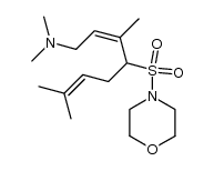 1-dimethylamino-3,7-dimethylocta-2Z-6-diene-4-sulfonic acid morpholide Structure