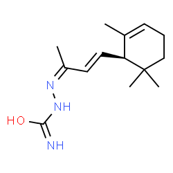 (3E)-4-[(R)-2,2,6-Trimethyl-5-cyclohexen-1-yl]-3-buten-2-one semicarbazone结构式