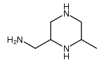 2-aminomethyl-6-methylpiperazine结构式