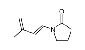 N-((E)-3-methyl-1,3-butadien-1-yl)pyrrolidin-2-one结构式