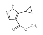 5-环丙基吡唑-4-羧酸甲酯结构式