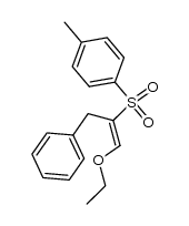 (E)-1-benzyl-2-ethoxy-1-(p-tolylsulfonyl)ethylene Structure