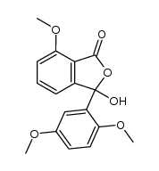 3-(2,5-dimethoxyphenyl)-3-hydroxy-7-methoxy-1(3H)-isobenzofuranone Structure