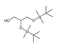 (R)-1,2-di-O-tert-butyldimethylsilyl-glycerol结构式