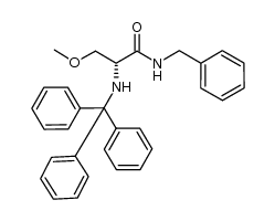 N-benzyl-O-methyl-N2-trityl-D-serinamide Structure