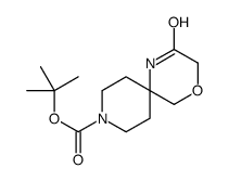 2-氧代-4-噁-1,9-二氮杂螺[5.5]十一烷-9-羧酸 1,1-二甲基乙酯结构式