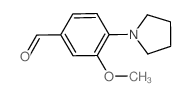 3-METHOXY-4-(PYRROLIDIN-1-YL)BENZALDEHYDE structure