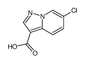 6-chloropyrazolo[1,5-a]pyridine-3-carboxylic acid structure