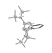 (C6H4)S2[SnN(SiMe3)2]2 Structure