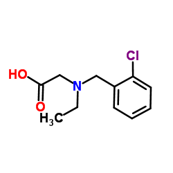 N-(2-Chlorobenzyl)-N-ethylglycine结构式