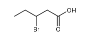 3-bromopentanoic acid Structure