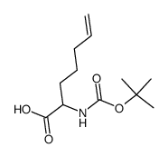 2-tert-Butyloxycarbonylamino-5-heptenoic Acid Structure