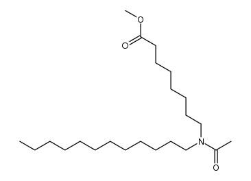 methyl 8-(N-dodecylacetamido)octanoate结构式