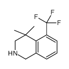4,4-dimethyl-5-(trifluoromethyl)-1,2,3,4-tetrahydroisoquinoline结构式