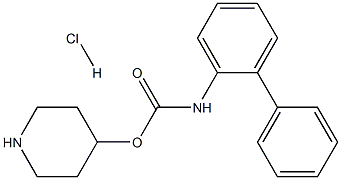 piperidin-4-yl [1,1'-biphenyl]-2-ylcarbamate Hydrochloride structure