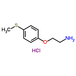 2-[4-(Methylsulfanyl)phenoxy]ethanamine hydrochloride (1:1) Structure