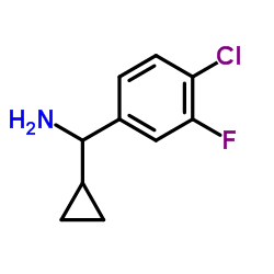 1-(4-Chloro-3-fluorophenyl)-1-cyclopropylmethanamine结构式