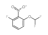 1-(Difluoromethoxy)-3-fluoro-2-nitro-benzene结构式