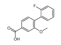 4-(2-fluorophenyl)-3-methoxybenzoic acid结构式