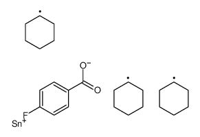 tricyclohexylstannyl 4-fluorobenzoate结构式