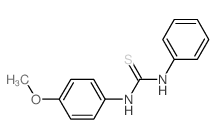 Thiourea,N-(4-methoxyphenyl)-N'-phenyl- Structure