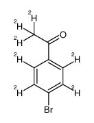 4'-bromoacetophenone-d7结构式