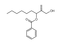 2-(hydroxymethyl)non-1-en-3-yl benzoate Structure