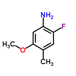 2-Fluoro-5-methoxy-4-methylaniline结构式