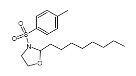 2-octyl-3-tosyloxazolidine结构式