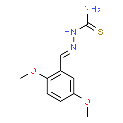 2-[(2,5-DIMETHOXYPHENYL)METHYLENE]-1-HYDRAZINECARBOTHIOAMIDE Structure