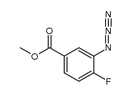 methyl 3-azido-4-fluorobenzoate结构式
