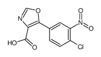 5-(4-Chloro-3-nitrophenyl)-1,3-oxazole-4-carboxylic acid结构式