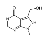 3-(Hydroxymethyl)-1-methyl-1H-pyrazolo[3,4-d]pyrimidin-4(5H)-one结构式