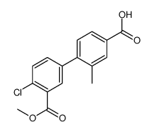 4-(4-chloro-3-methoxycarbonylphenyl)-3-methylbenzoic acid Structure