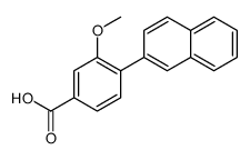 3-methoxy-4-naphthalen-2-ylbenzoic acid结构式