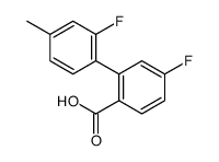 4-fluoro-2-(2-fluoro-4-methylphenyl)benzoic acid结构式