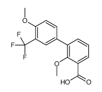 2-methoxy-3-[4-methoxy-3-(trifluoromethyl)phenyl]benzoic acid结构式
