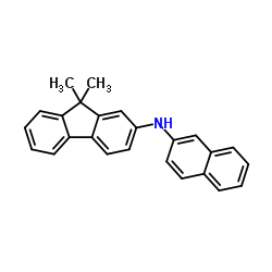 9,9-二甲基-N-(萘-2-基)-9H-芴-2-胺结构式