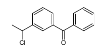 [3-(1-chloroethyl)phenyl]-phenylmethanone Structure