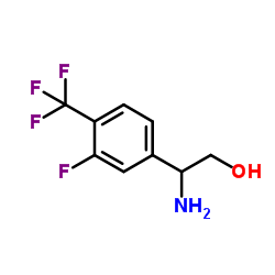 2-Amino-2-[3-fluoro-4-(trifluoromethyl)phenyl]ethanol结构式