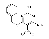 5-nitro-6-phenylmethoxypyrimidine-2,4-diamine结构式