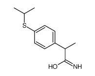 alpha-Methyl-4-((1-methylethyl)thio)benzeneacetamide Structure