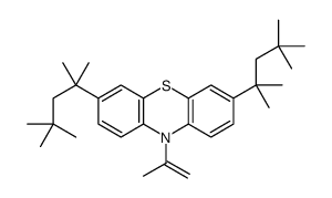 10H-Phenothiazine, 10-(2-propenyl)-3,7-bis(1,1,3,3-tetramethylbutyl)- structure